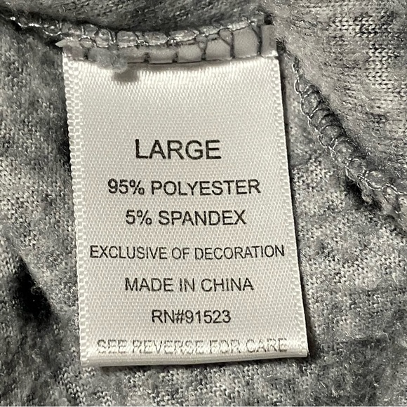 Jaclyn Intimates Fleece Sleepwear Gray Black Dots 2 Piece Set - Picture 7 of 8